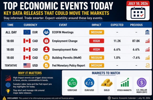 Canada Jobs Report, Fed Policy Report & ECOFIN Meetings: 5 Economic Events That Could Move Global Markets Today