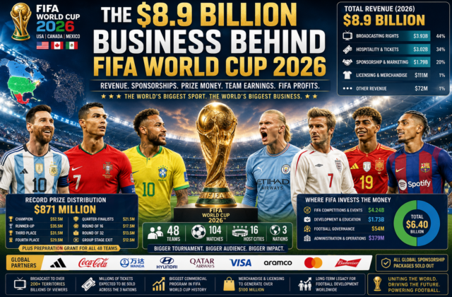 FIFA World Cup 2026 Business Model Explained: How FIFA Makes Billions, Prize Money Distribution, Team Earnings, Sponsorship Revenue & Tournament Economics
