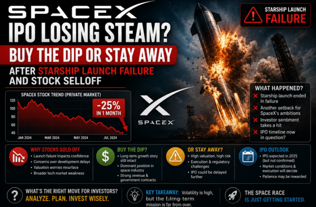 SpaceX IPO Losing Steam? Buy the Dip or Stay Away After Starship Launch Failure and Stock Selloff