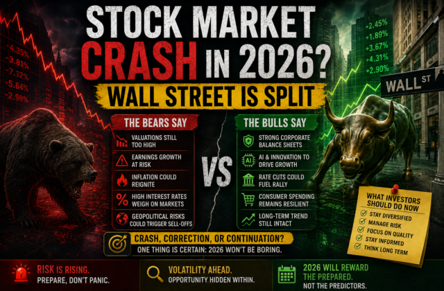 Stock Market Crash in 2026? Wall Street Is Split—Could This Be the Biggest Test for Investors Yet?