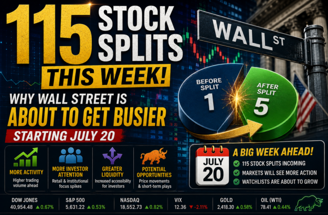115 Stock Splits This Week: Why Wall Street Is About to Get Busier Starting July 20