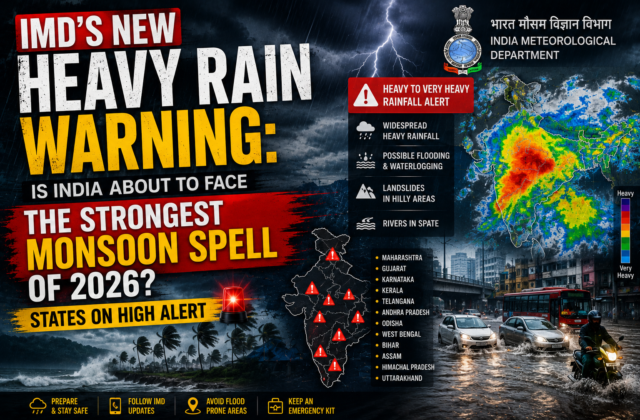 IMD’s New Heavy Rain Warning: Is India About to Face the Strongest Monsoon Spell of 2026? States on High Alert