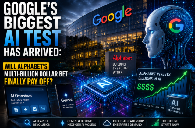 Google’s Biggest AI Test Has Arrived: Will Alphabet’s Multi-Billion Dollar Bet Finally Pay Off?