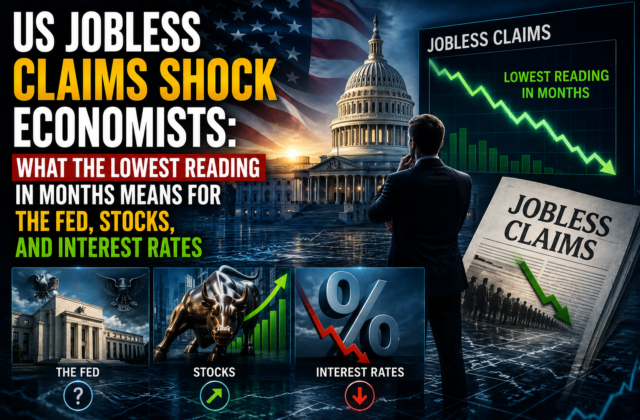 US Jobless Claims Shock Economists: What the Lowest Reading in Months Means for the Fed, Stocks, and Interest Rates
