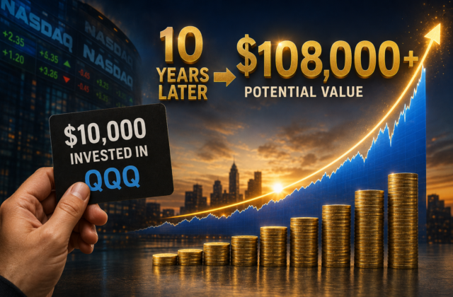 Think $10,000 Can’t Change Your Life? Here’s What It Became in QQQ Over 10 Years