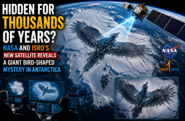 Hidden for Thousands of Years? NASA and ISRO’s New Satellite Reveals a Giant Bird-Shaped Mystery in Antarctica