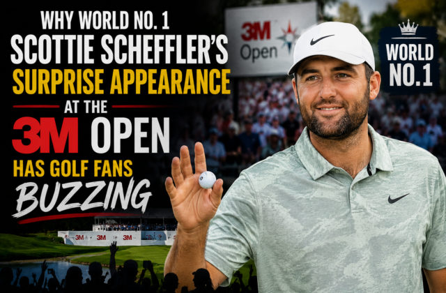 Why World No. 1 Scottie Scheffler’s Surprise Appearance at the 3M Open Has Golf Fans Buzzing
