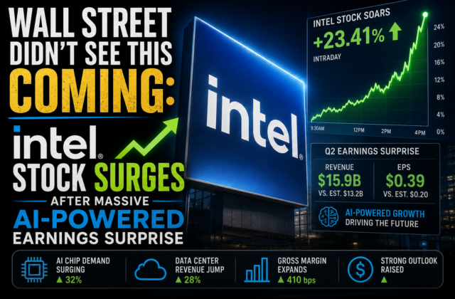 Wall Street Didn’t See This Coming: Intel Stock Surges After Massive AI-Powered Earnings Surprise
