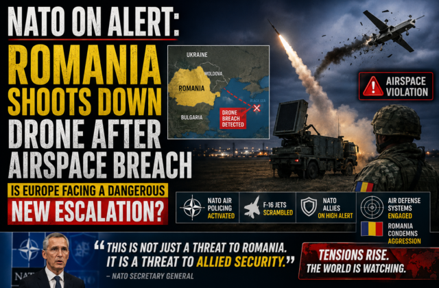 NATO on Alert: Romania Shoots Down Drone After Airspace Breach—Is Europe Facing a Dangerous New Escalation?