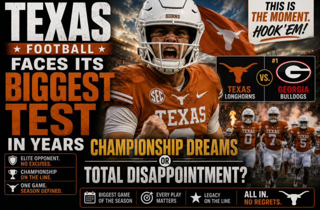 Texas Football Faces Its Biggest Test in Years: Championship Dreams or Total Disappointment?