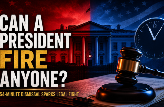 Can a President Fire Anyone? Trump’s 54-Minute Dismissal Triggers Unprecedented Legal Fight