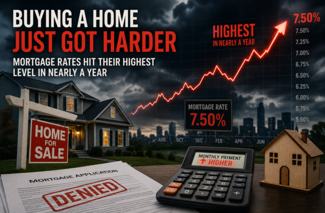 Buying a Home Just Got Harder: Mortgage Rates Hit Their Highest Level in Nearly a Year