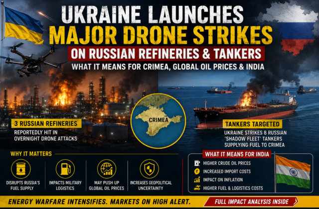 Ukraine Launches Major Drone Strikes on Russian Oil Refineries and Tankers: What It Means for Global Oil Prices, Crimea, and India