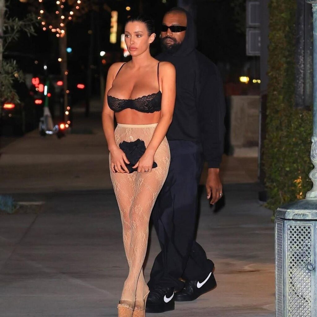 Bianca Censori during Ibiza night out with Kanye West