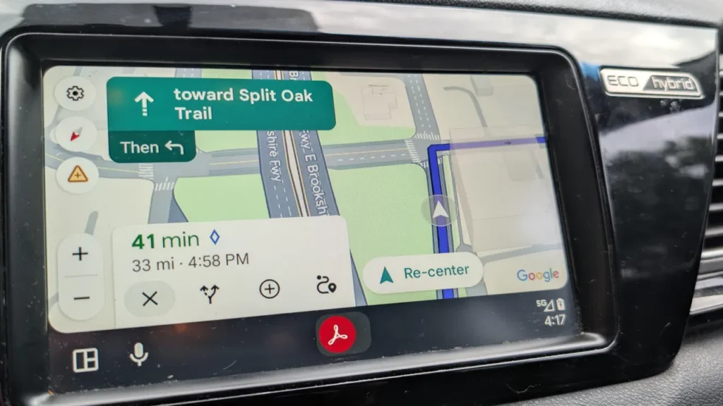 Android Auto 17.3 Update with Google Maps new navigation features