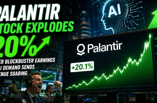 Palantir Stock Explodes 20% After Blockbuster Earnings as AI Demand Sends Revenue Soaring