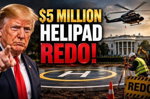 Trump Orders $5 Million White House Helipad Redo After Complaining It Was Slanted
